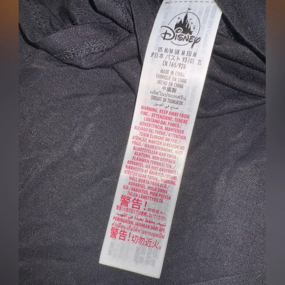 Disney Parks Minnie Mouse Open Back Tank Top Black Polka Dot Graphic Size US M - Picture 4 of 5